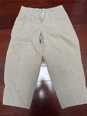 Marc Jacobs Tan Cropped Balloon Pants